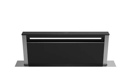 Wyciąg blatowy downdraftair 90 szerokość Technologia szczelinowa touchcontrol Oświetlenie LED LD 97DBM60, iq700 Komfort i bezpieczeństwo Wysuwany wyciąg z poziomu blatu kuchennego w tradycyjny sposób