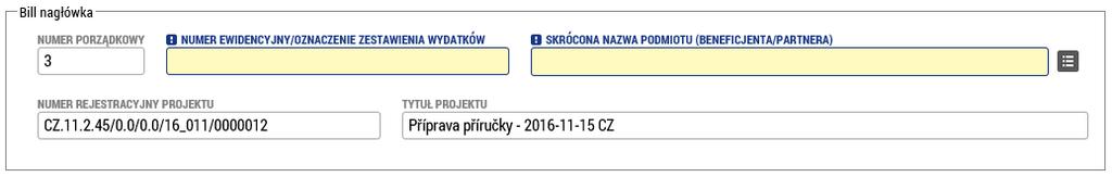 Szczegóły zestawienia mają kilka zakładek, które należy stopniowo wypełnić. Zakładka: Zestawienie zbiorcze W zakładce jest kilka bloków.