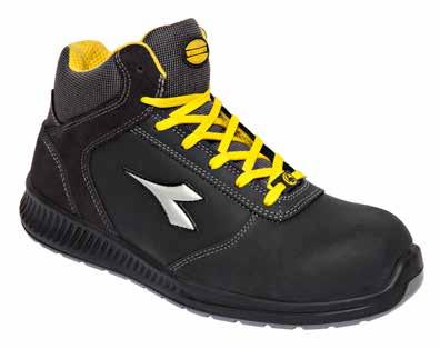 192 d- high S3 SRC ESD cod. 701.175523 Calzatura alta S3 in Nubuck pull-up idrorepellente. Puntale Multilayer 200J. Calzata 11. Fodera air mesh, K-SOLE, plantare estraibile in EVA. Metal free. ESD. Calzado alto S3 de nobuk Pull-up repelente al agua.