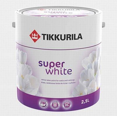 (Farba Super White marki Tikkurila) Rodzicom kilkuletnich dzieci polecamy farbę PARA Elite Ceramic.