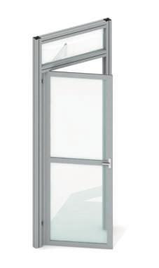 74 drzwi aluminium door 910 anodowane, lub wg RAL 02.