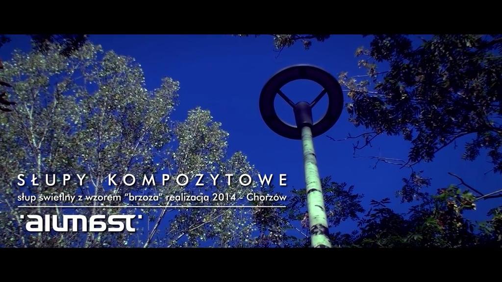 Podświetlane słupy kompozytowe SŁUPY DESIGNEPOLE -
