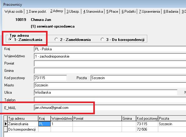 Używaj przy pojedynczych wysyłkach domyślnego klienta określa, czy przy pojedynczych wysyłkach ma używać domyślnego klienta poczty (Outlook lub podobne), czy korzystać z wbudowanego okna poczty Po