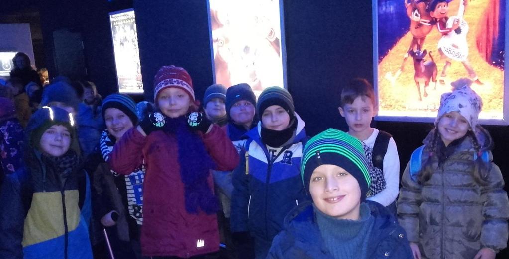 Byliśmy w kinie na filmie pt. Pierwsza gwiazdka. Film bardzo mi się podobał i był śmieszny.