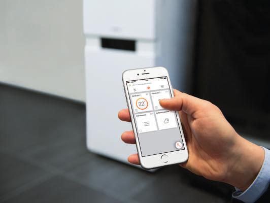 8 / 9 ŁĄCZNOŚĆ Oszczędzaj energię w prosty sposób ciesząc się bezpieczeństwem i wygodą Aplikacja mobilna ViCare App stwarza nowe możliwości sterowania ogrzewaniem poprzez Internet.