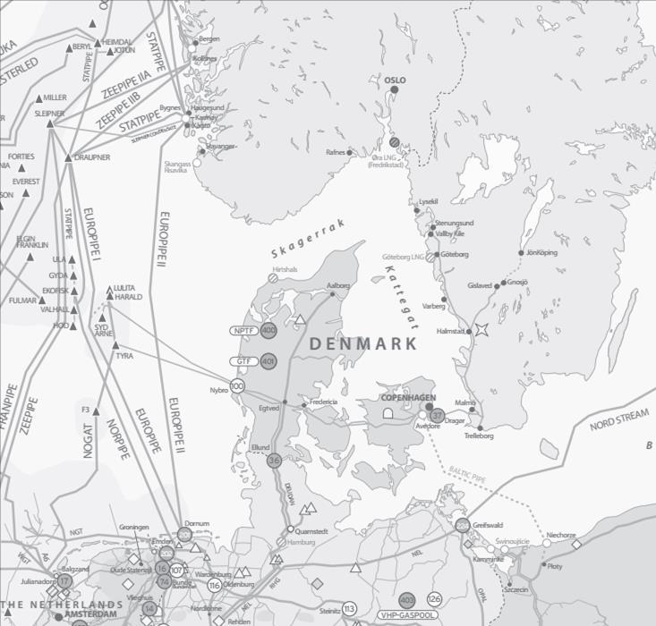 Kierunki dostaw gazu Interkonektory Projekt Bramy Północnej POLSKA DANIA (3 mld m 3, 2022) POLSKA NORWEGIA (do 10 mld m 3,