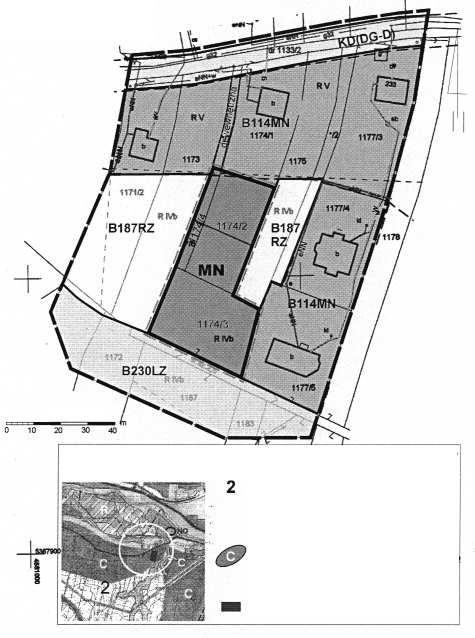 Województwa Ma³opolskiego Nr 438 13009 Wieœ POD OPIEÑ - dzia³ki nr 1174/2, 1174/3 i czêœæ 1174/4 Za³¹cznik Nr 2 PLAN 2 skala 1:1000 Wyrys ze studium uwarunkowañ i kierunków zagospodarowania