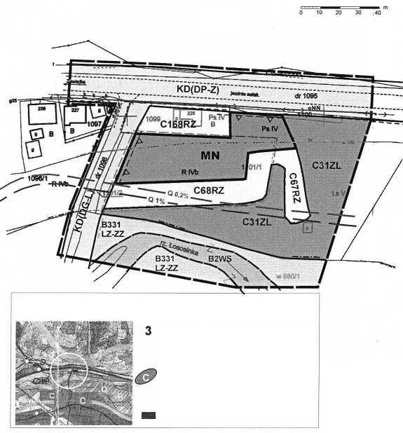 Województwa Ma³opolskiego Nr 438 13010 Wieœ TYMBARK - czêœæ dzia³ki nr 1101/1 Za³¹cznik Nr 3 PLAN 3 skala 1:1000 Wyrys ze studium uwarunkowañ i kierunków zagospodarowania przestrzennego Gminy Tymbark