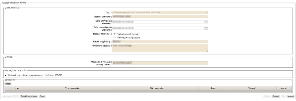 ZUP: Po wykonaniu czynności opisanych w jednej ze wskazanych opcji powyżej składa wniosek wybierając [przycisk Złóż ].