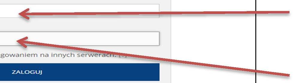 1 wersja angielska/english version Po kliknięciu przycisku zaloguj się pojawi się strona CAS