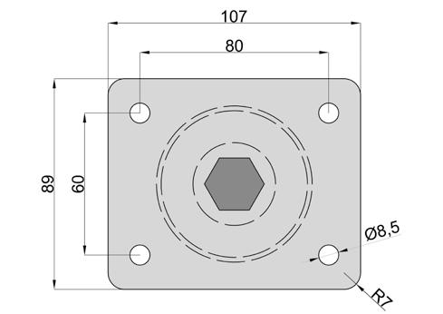 obudów do kół / for housings with wheels Ø