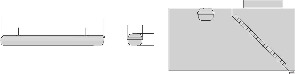 Okapy nie są w standardzie wyposażone w wyłączniki oświetlenia (nie dotyczy okapów z wbudowanym standardowo sterownikiem).