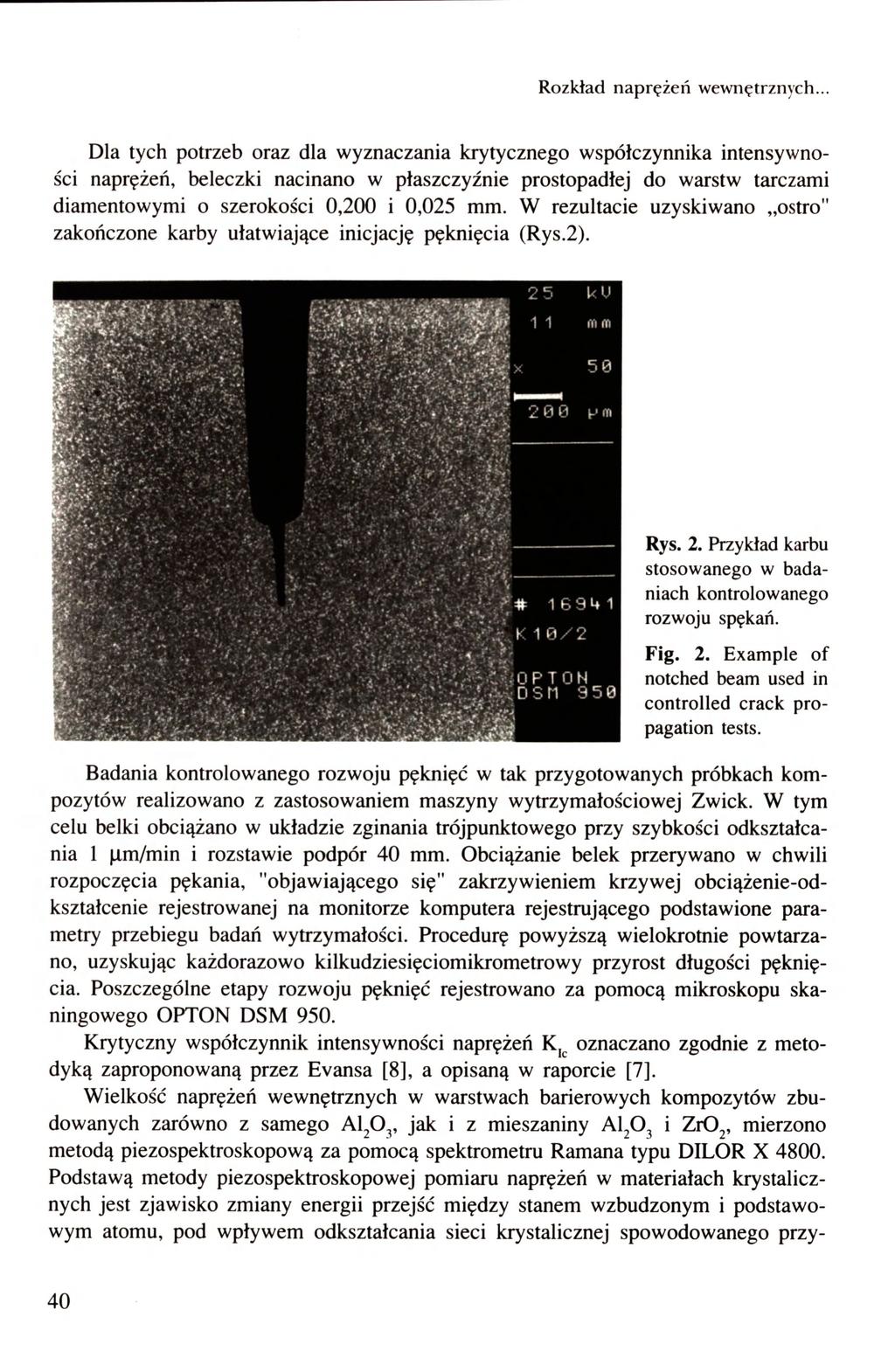Rozkład naprężeń wewnętrznych).