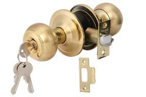 STINLESS STEEL KNOB LOCKSET TOMTO SHPE - STNDRD RNGE ล กบ ดประต ร ปทรงมะเข อเทศสแตนเลสสต ล ร นมาตรฐาน B C 5 PIN 35-45 Suitable for timber or steel doors with one sided opening Suitable for door: