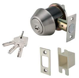 STINLESS STEEL DEDBOLT LOCK - PREMIUM RNGE ก ญแจล นตายสแตนเลสสต ล ร นพร เม ยม 10 PIN 35-45 : Stainless steel, Brass polished, ntique copper and ntique brass Suitable for flush