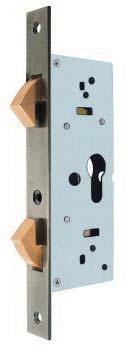ZINC LLOY FLUSH HNDLE SLIDING DOOR LOCK - PREMIUM RNGE ม อจ บประต ซ งค อ ลลอยด พร อมอ ปกรณ ล อคประต บานเล อน ร นพร เม ยม 10 PIN 35-40 Suitable for flush timber door Suitable for DIN left and DIN