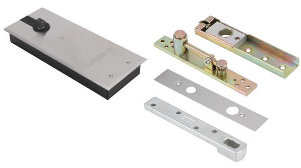 DOUBLE CTION FLOOR SPRING อ ปกรณ โช คประต แบบฝ งพ น แบบเป ดสองทาง Installation For single or double action doors With hold-open function 90º Suitable for DIN left and DIN right hand doors Closing