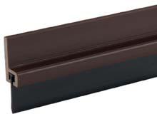 DOOR SEL PROFILE RUBBER VERSION ซ ลประต แบบยาง Protection from cold, draught and vermins Self adhesive fixing Suitable to install for both inside/outside of door Technical data PVC holder height 27