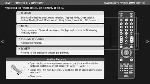 SIMPL MANUAL (PROSTA INSTRUKCJA) Funkcja prostej instrukcji zapewnia łatwy i wygodny dostęp do informacji o telewizorze. Uruchomienie funkcji Instrukcja obsługi powoduje wyciszenie dźwięku.
