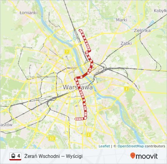 Kierunek: Żerań Wschodni 38 przystanków WYŚWIETL ROZKŁAD JAZDY LINII Rozkład jazdy dla: tramwaj 4 Rozkład jazdy dla Żerań Wschodni poniedziałek Woronicza 07 Woronicza 05, Warszawa Samochodowa 03 44