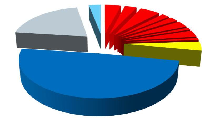 Power cables 4% T&I 15% Jacket 12.5% Designer & Fabricator 17.