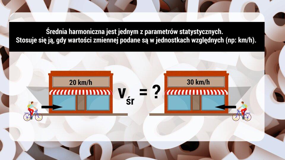 długość odcinka zawartego w trapezie, przechodzącego