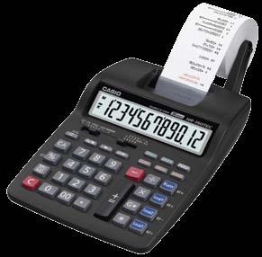 pl Kalkulator HR-150TEC półprofesjonalny kalkulator drukujący zasilany bateryjnie (opcjonalnie zasilacz) wyświetlacz: 1 cyfr szybkość druku:,0 linii/sec.