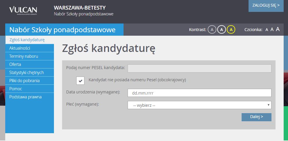 (obcokrajowcy) wówczas należy w systemie wprowadzić