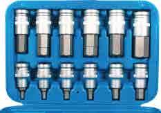 155,0 zł NASADKI TORX 1/4, długość 37 mm, 10 szt.: T7, T8, T9, T10, T15, T20, T25, T27, T30, T40. C.