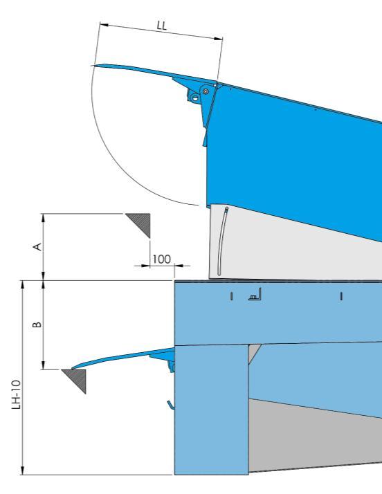 Opcjonalne zabezpieczenie antykorozyjne: malowanie na dowolny kolor z palety RAL, malowanie 160 µm, cynkowanie ogniowe, duplex (cynkowanie ogniowe i malowanie) Moc silnika: 0,75 kw Zasilanie: 3~400