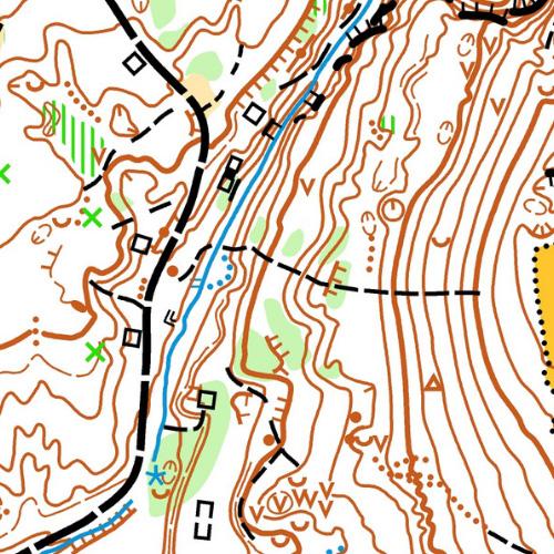 ETAP 1 cd. Dla kategorii WM10NR, W10, M10, z uwagi na brak możliwości poprowadzenia trasy po obiektach liniowych, przewidziany jest przebieg oznakowany w sposób przedstawiony na mapce poniżej.