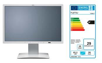 Data Sheet Fujitsu Monitor P24W-7 LED Monitor najwyżej klasy: szeroki ekran o przekątnej 24 cale (61 cm) Najnowocześniejsza technologia monitorów oraz nowatorskie, ekologiczne rozwiązania Monitory