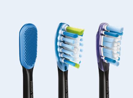 Technologia soniczna Philips Sonicare - uczucie wyjątkowej czystości Czyszczące ruchy soniczne wykonywane przez szczoteczkę Philips Sonicare DiamondClean Smart powodują powstawanie mikrobąbelków,