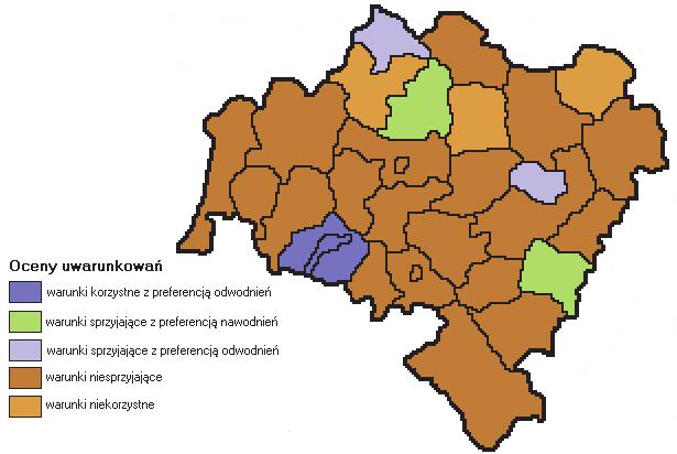 28 wierającej również przyjęty model oceny glebowo-wodnych uwarunkowań rozwoju melioracji oraz opis procedury jej przeprowadzenia z zastosowaniem techniki komputerowej. 5.3.2. Forma prezentacji