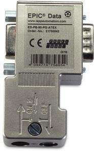 Systemy transmisji danych Akcesoria dla PROFIBUS /-DP EPIC Złącza Data Złącza EPIC Data PROFIBUS ATEX zaciski śrubowe ÖLFLEX Pełna kompatybilność ze standardami rynkowymi Korzyści Do użycia w