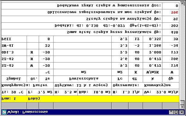 7. Wyniki obliczeń F [m2] H [m] Kub. [m3] N [1/h] Vw [1/h] Powierzchnia pomieszczenia określona w świetle ścian. Wysokość pomieszczenia określona w świetle stropów.
