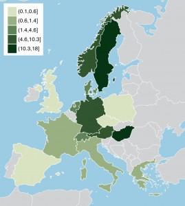 wykształcony i z językiem. Liczba składanych wniosków o azyl na 1000 mieszkańców kraju Różniliśmy się od reszty Europy w dwóch kwestiach.