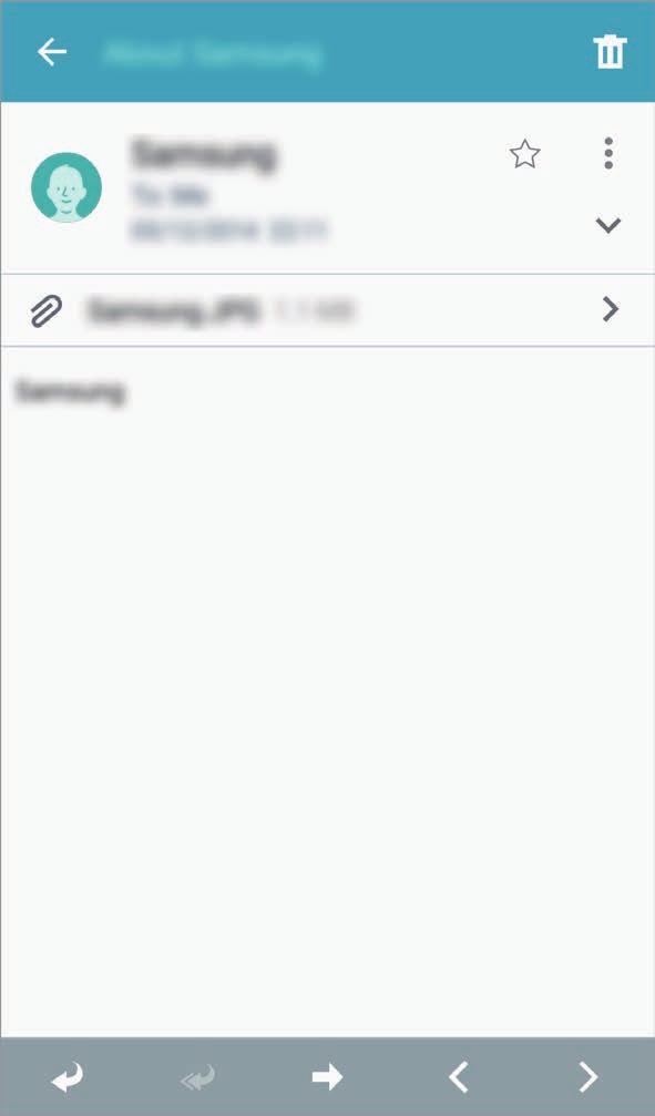 Komunikacja Odczytywanie wiadomości Wybierz konto e-mail; nowe wiadomości e-mail zostaną pobrane. Aby ręcznie pobrać nowe wiadomości, dotknij. Dotknij wiadomość, aby ją odczytać. Usuwanie wiadomości.