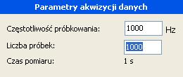 9.5m/s, z minimalnym krokiem 0.1m/s. Dla przemieszczenia sondy wzdłuż osi X dopuszczono zakres ±600mm, a dla przemieszczenia wzdłuż osi Y ±300mm.
