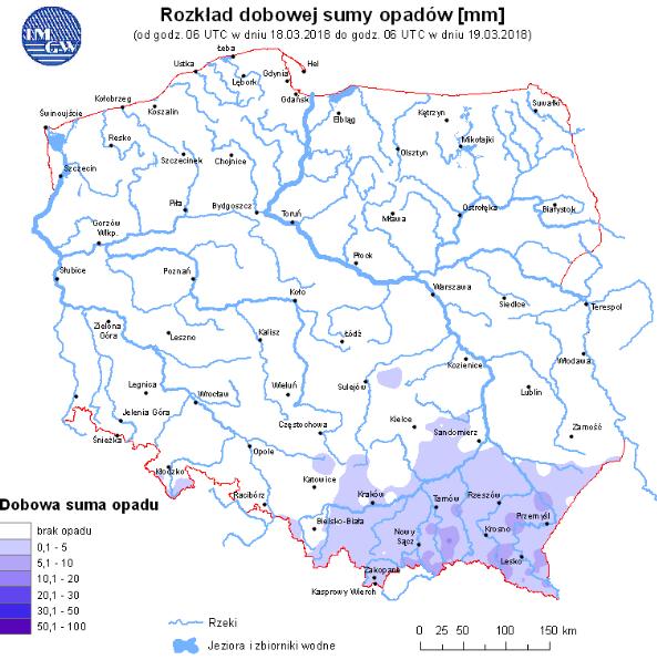 rzekach Rozkład dobowej sumy