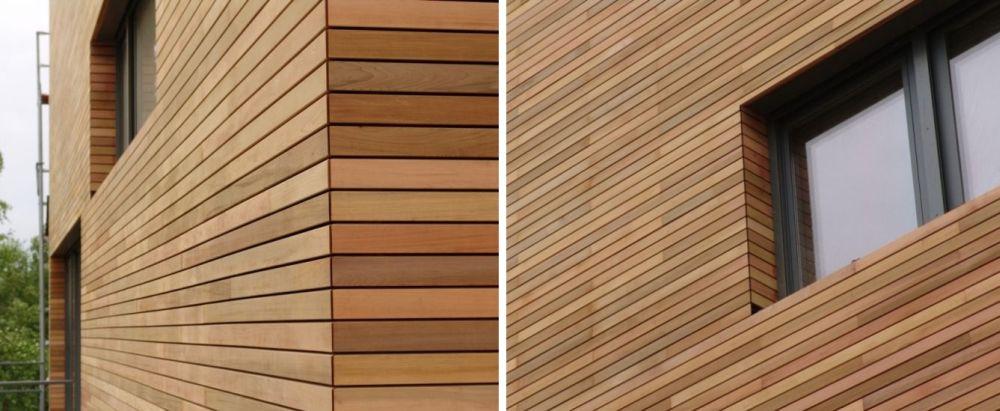 (Cedrowe elewacje - deski elewacyjne KOPP) Charakterystyczną cechą tego gatunku drewna jest również bogata gama kolorystyczna: odcienie beżu,