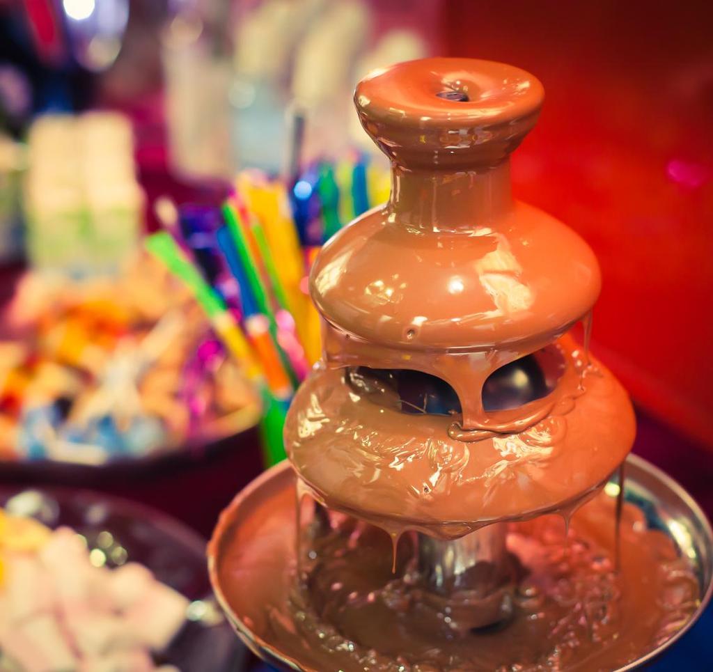 DODATKOWE ATRAKCJE Fontanna czekoladowa - od 600 PLN Candy bar - od 650 PLN Przejazd Mercedesem/Teslą - od 1000 PLN Profesjonaly