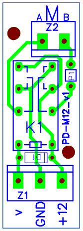 Domyślnie podłączenie z terminalem MS-S3-cz1-m: Ustawić zwory konfiguracyjne ZW1 = 1-2, ZW2 = 2-3, +24V połączyć z zaciskiem 24V (+) płytki terminala, GND połączyć z zaciskiem 24V (GND) płytki