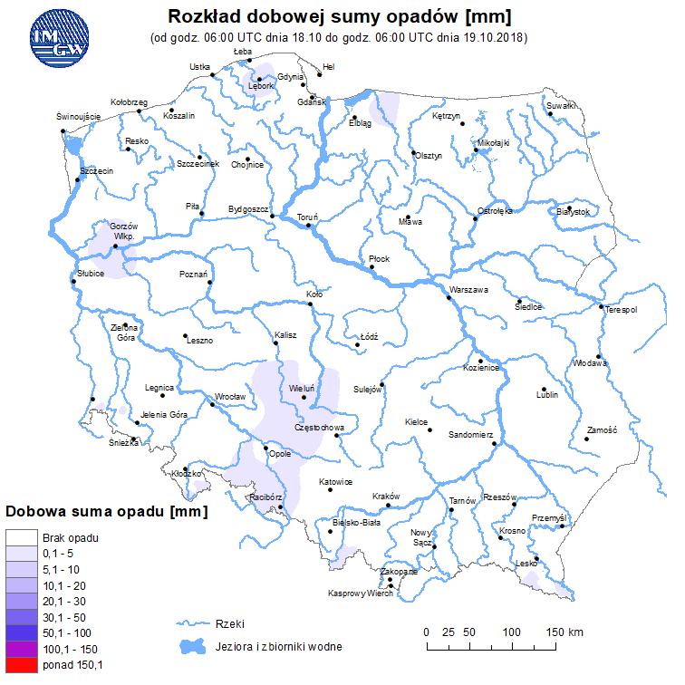 w rzekach Rozkład dobowej