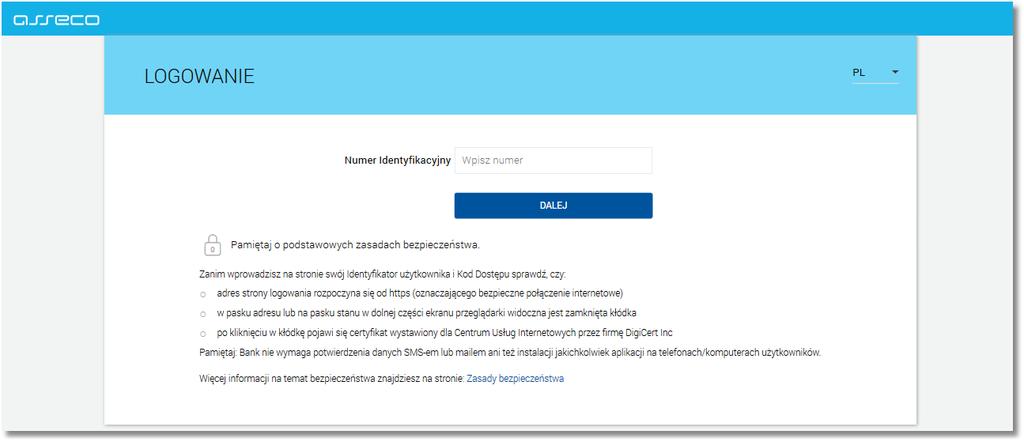 Logowanie do systemu LOGOWANIE NASTĘPUJE POPRZEZ WWW.BSSTRYKOW.PL -> BANK INTERNETOWY -> LOGOWANIE KLIENCI INDYWIDUALNI LUB LINK: https://cbp.cui.pl/frontend-web/app/auth.