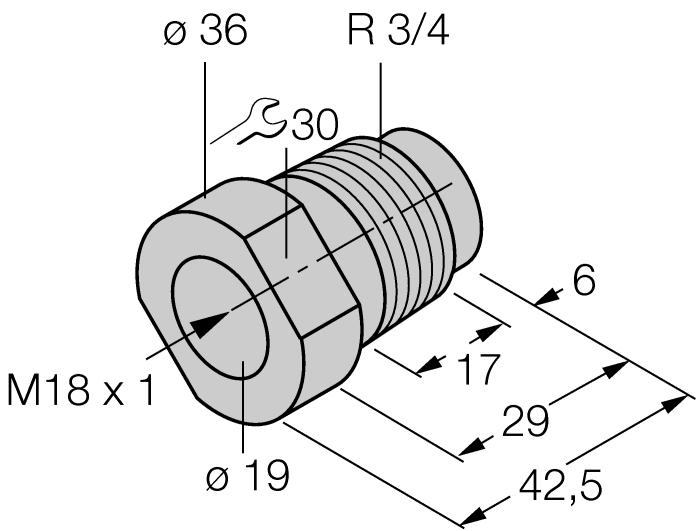 Akcesoria - funkcja TX1-Q20L60 6967114 Adapter uczący dla enkoderów