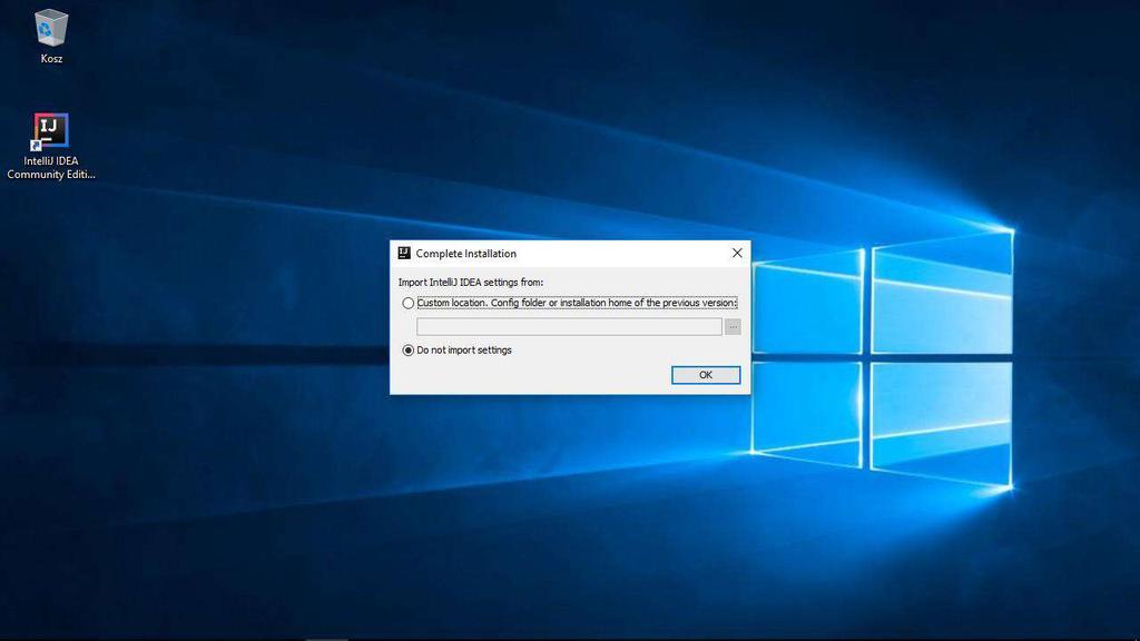 IntelliJ IDEA Jeśli posiadasz plik ustawień z