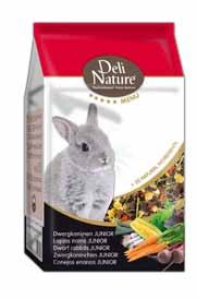 Deli Nature 5 * Menu (Dwarf) Królik Junior ma wysoką zawartość białka i jest bogaty w najwyższą jakość, opartą o białka warzywne. 2.