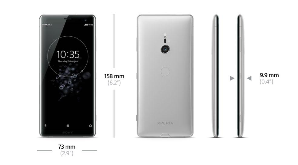 Kolor Czarny Białe srebro Leśna zieleń Bordowa czerwień Wyświetlacz 6-calowy, OLED QHD+ HDR (2880 1440) w formacie 18:9 TRILUMINOS Display for mobile Technologia X-Reality do urządzeń przenośnych