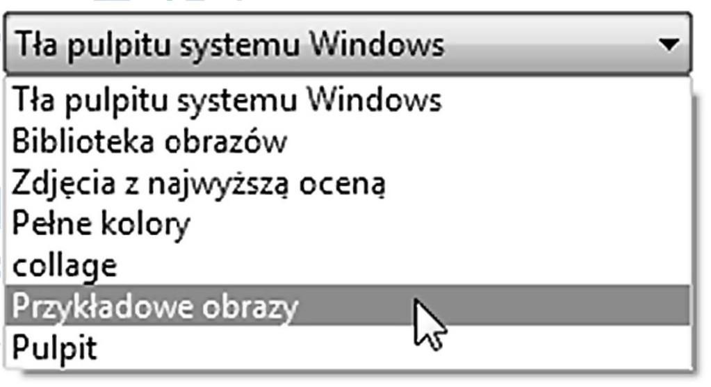 Korzystanie z list rozwijanych Listy rozwijane są podobne do menu. Aby otworzyć listę rozwijaną, kliknij ją. Aby wybrać opcję z listy, kliknij opcję.